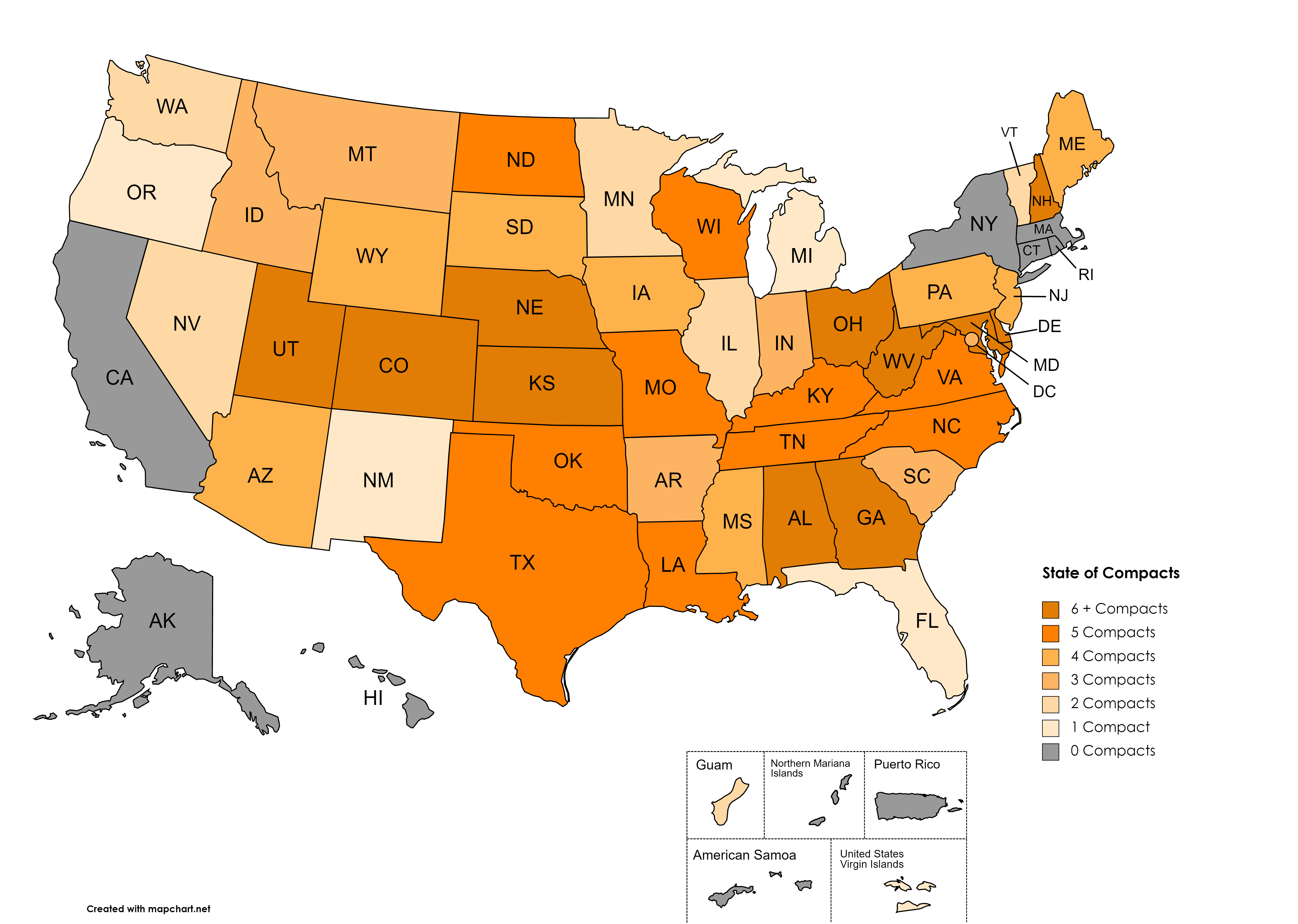 Compact States Map Countries Tides Of Change (2.0) 2050 C.E.