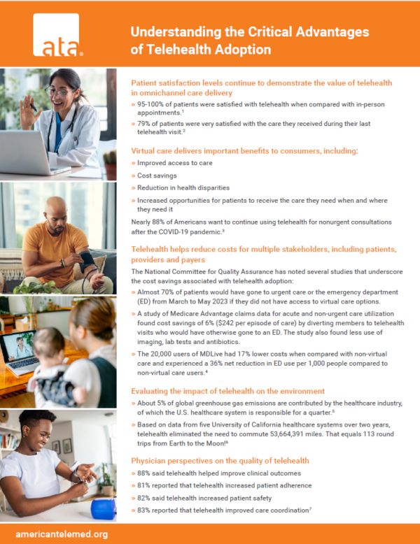 Understanding the Critical Advantages of Telehealth Adoption - ATA